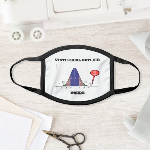 Statistical Outlier Inside You Are There Humor Face Mask