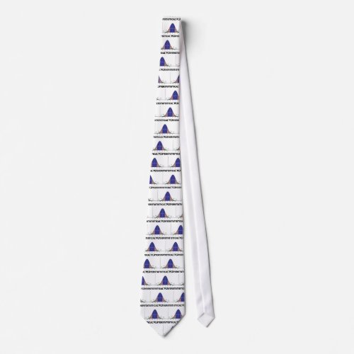 Statistical Player Bell Curve Attitude Neck Tie