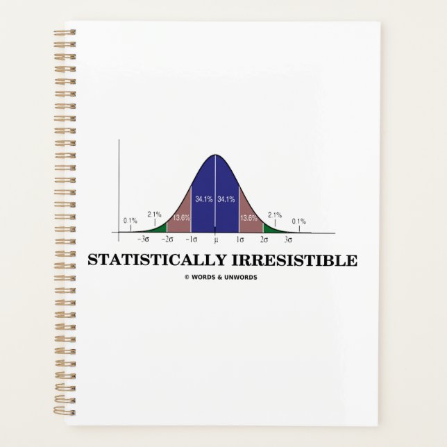 Statistically Irresistible Stats Geek Humor Planner (Front)
