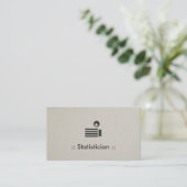 Statistician Simple Elegant Professional Business Card (Standing Front)