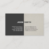 Statistician Simple Elegant Professional Business Card (Back)