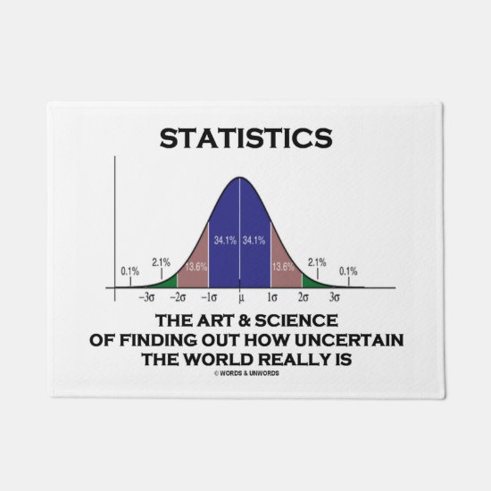 Statistics Art Science Finding Out Uncertain World Doormat