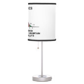 Statistics Art Science Finding Out Uncertain World Table Lamp (Right)
