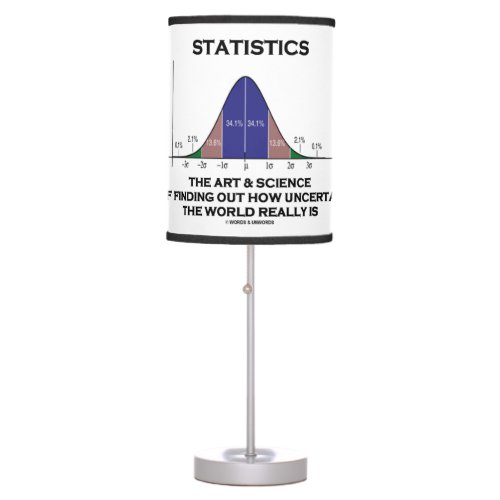 Statistics Art Science Finding Out Uncertain World Table Lamp