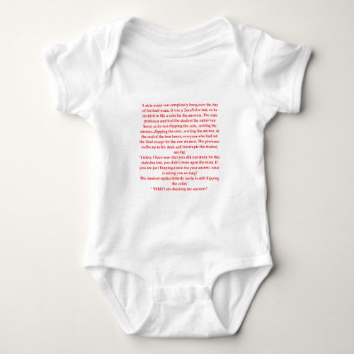 statistics baby bodysuit