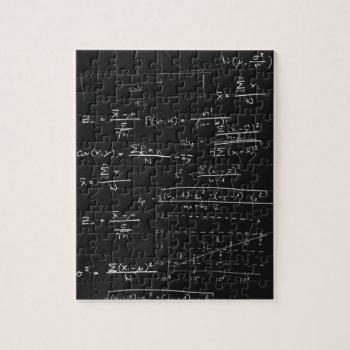Statistics Blackboard Jigsaw Puzzle by UDDesign at Zazzle