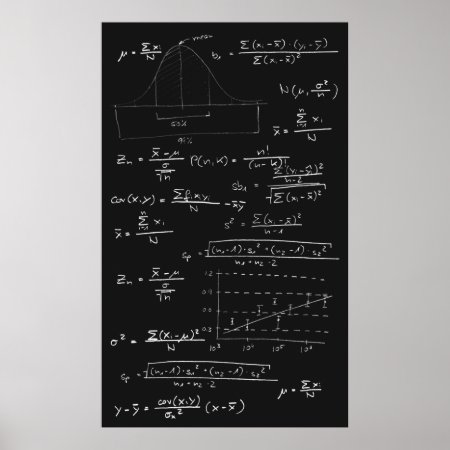Statistics Blackboard Poster