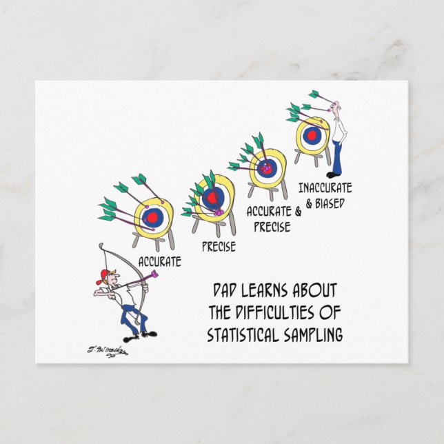 Statistics Cartoon 9225 Postcard (Front)