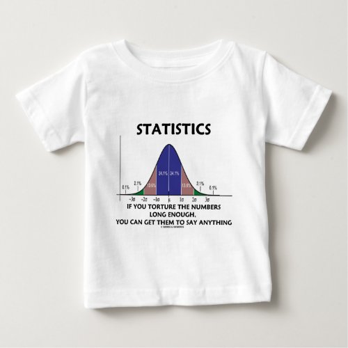 Statistics If You Torture The Numbers Long Enough Baby T_Shirt