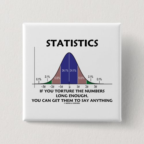 Statistics If You Torture The Numbers Long Enough Button