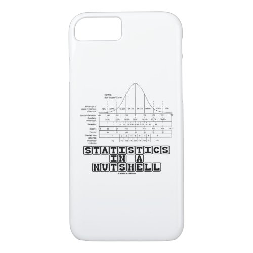 Statistics In A Nutshell Stats Cheat Sheet iPhone 87 Case