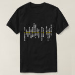 Statistics is Cool T-shirt (dark color)<br><div class="desc">A list of probability distributions that form the sentence "statistics is cool" makes it a unique t-shirt for statistics lovers to wear.</div>