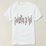 Statistics is Cool T-shirt (light color)<br><div class="desc">A list of probability distributions that form the sentence "statistics is cool" makes it a unique t-shirt for statistics lovers to wear.</div>