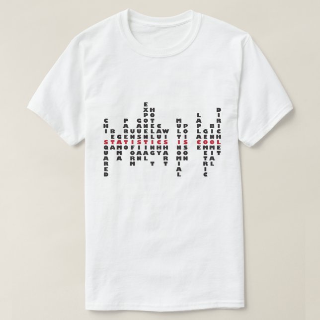Statistics is Cool T-shirt (light color) (Design Front)