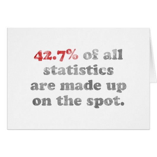 Statistics Made Up Cards (Front Horizontal)