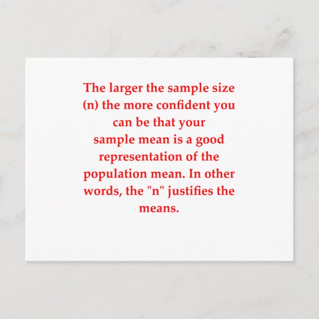 statistics postcard (Front)