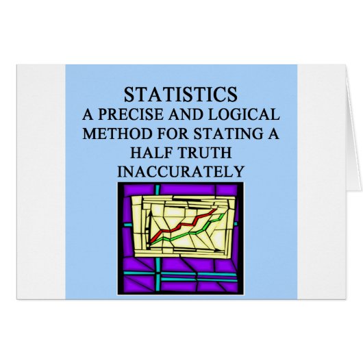 STATISTICS statistician humor Cards (Front Horizontal)