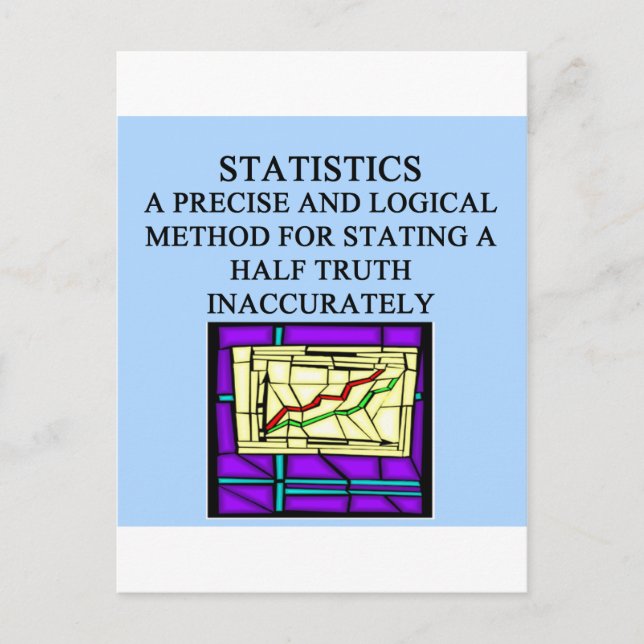 STATISTICS statistician humor Postcard (Front)