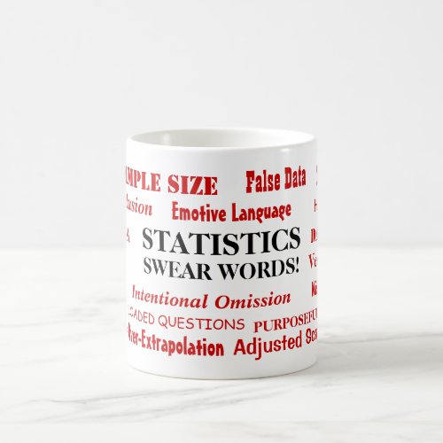 Statistics Swear Words Funny Statistician Gift Coffee Mug