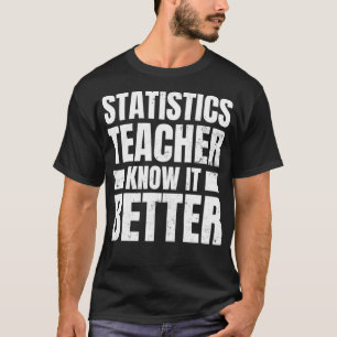 Statistics Teacher Design Know It Better Gift T-Shirt