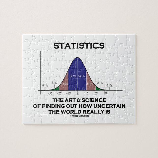 Statistics The Art & Science Of Finding Uncertain Jigsaw Puzzle (Horizontal)