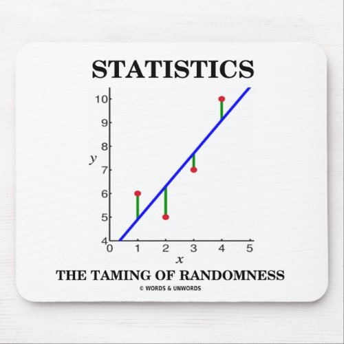 Statistics The Taming Of Randomness Stats Humor Mouse Pad