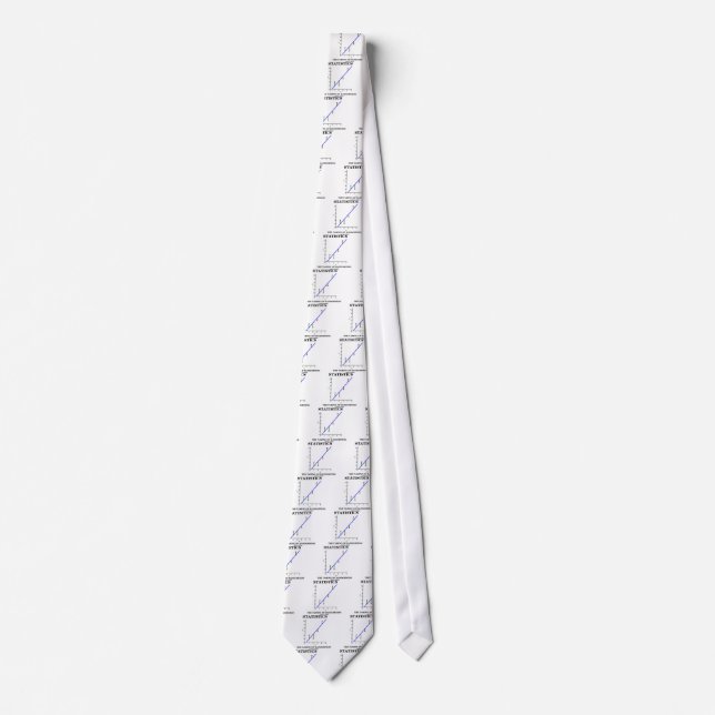 Statistics The Taming Of Randomness (Stats Humor) Neck Tie (Front)