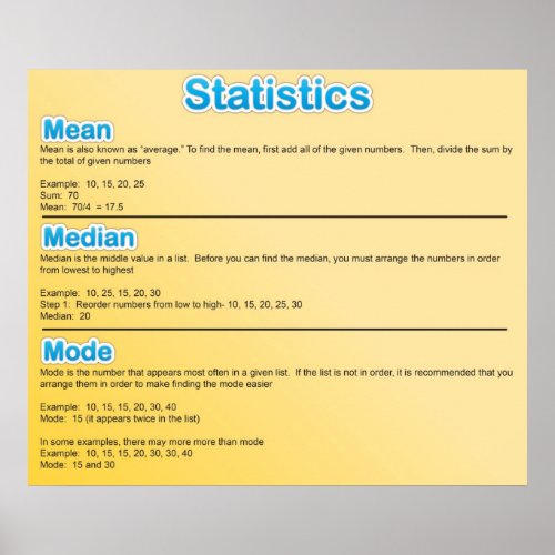 Statistics UPDATED Poster