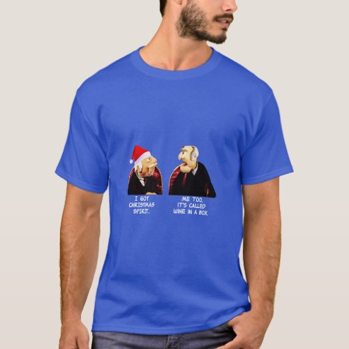 Statler And Waldorf Christmas Spirit  T_Shirt