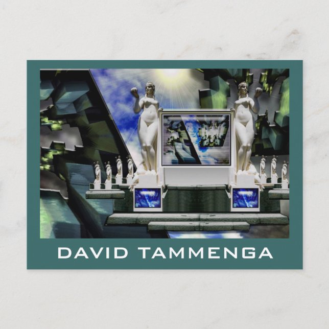 Statue-1FN, DAVID TAMMENGA Postcard (Front)