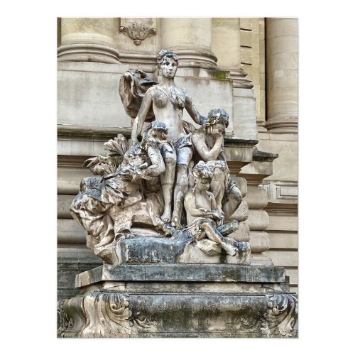 Statue at Petit Palais in Paris France Photo Print