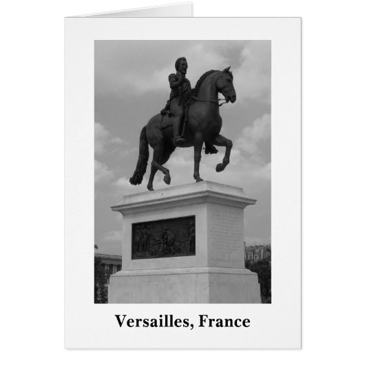 Statue at Versailles (Blank) Cards (Front)