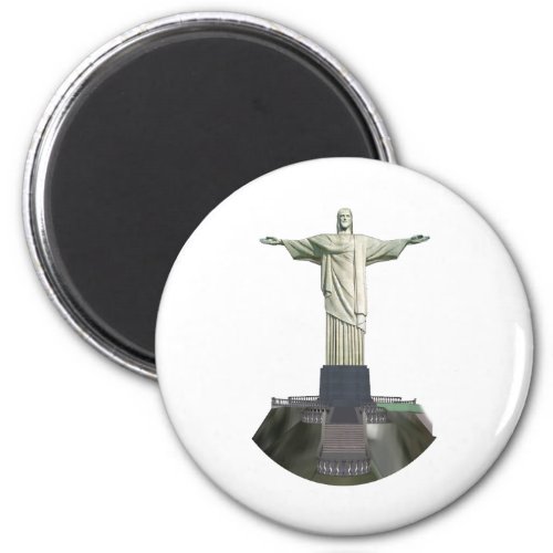 Statue Christ the Redeemer 3D Model Magnet