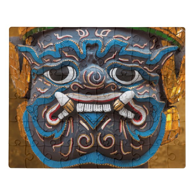 Statue Face at the Grand Palace Jigsaw Puzzle (Puzzle Horizontal)