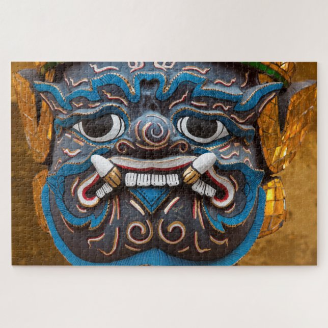 Statue Face at the Grand Palace Jigsaw Puzzle (Horizontal)