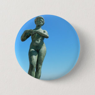 Statue for Gaspar de Portola, Barcelona Pinback Button