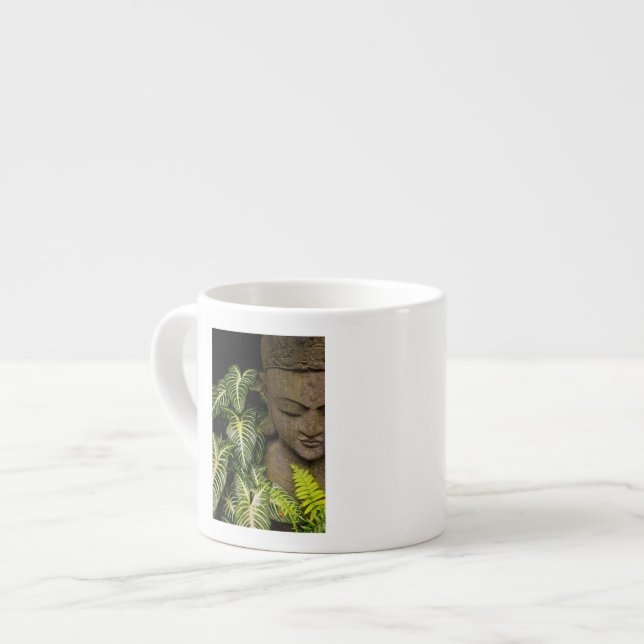 Statue in a Garden: Chiang Mai, Thailand Espresso Cup (Front Left)