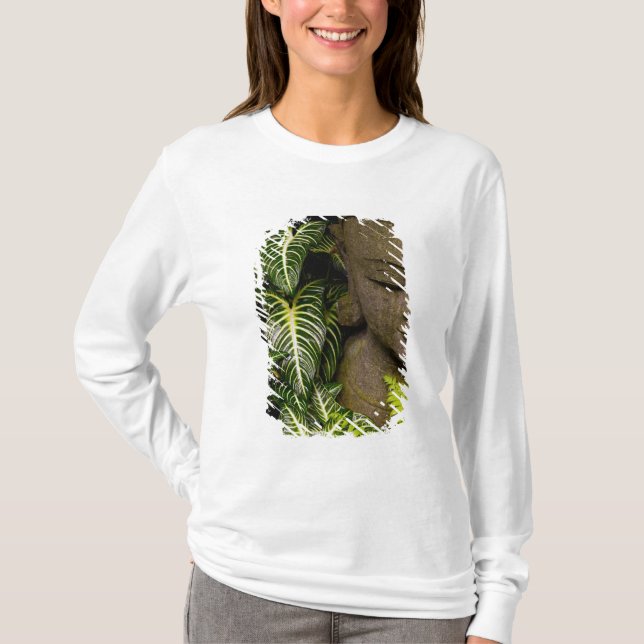 Statue in a Garden Location Information: Chiang Ma T-Shirt (Front)