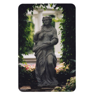 Statue in greenery magnet