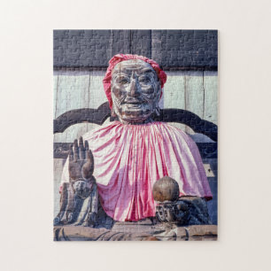 Statue in Nara Todai-ji temple - Japan, Asia Jigsaw Puzzle