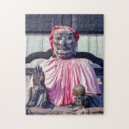 Statue in Nara Todai_ji temple _ Japan Asia Jigsaw Puzzle