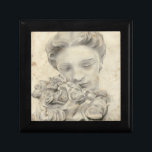 Statue in the Garden I Keepsake Box<br><div class="desc">Human Form</div>