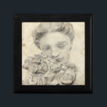 Statue in the Garden I Keepsake Box<br><div class="desc">Human Form</div>