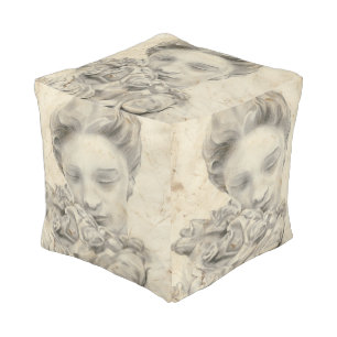 Statue in the Garden I Pouf