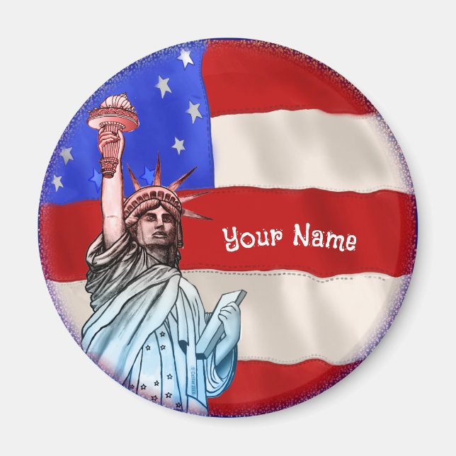 Statue Liberty  Magnet (Front)