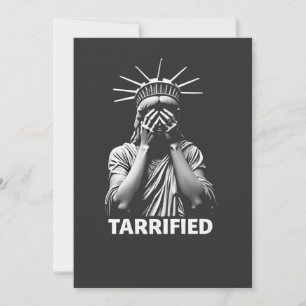 Statue Liberty New York America Tarrified  Invitation
