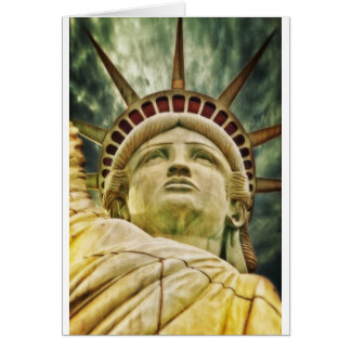 Statue Liberty New York City Peace Love Destiny Cards
