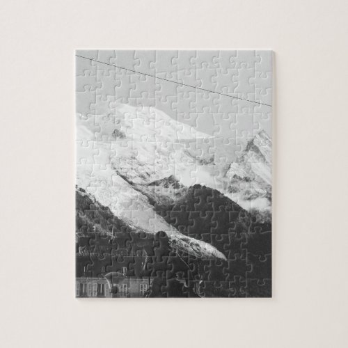 Statue Michel_Gabriel Paccard Mont Blanc Chamonix Jigsaw Puzzle