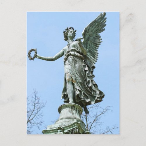 Statue od Angel in Charlottenburg Palace Garden Postcard