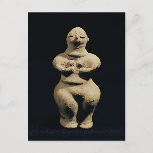 Statue of a goddess, 6th millennium BC Postcard (Front)